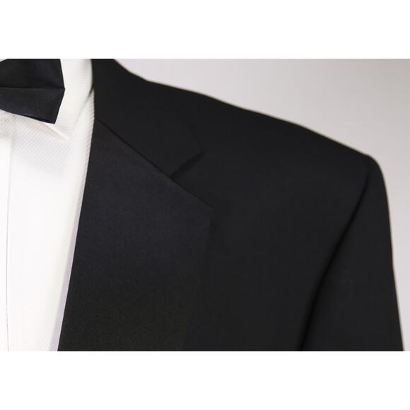 Jos A Bank Black Tuxedo Formal 1-Btn Wool Suit Men's 50R - Picture 4 of 9